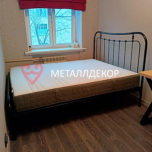 Кованая кровать металлическая в стиле Лофт Мальта